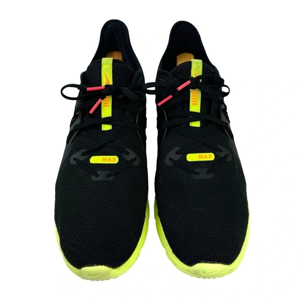 Nike Air Max Sequent 3 Running Sneakers Shoes Black Orange Volt Mens Size 12
